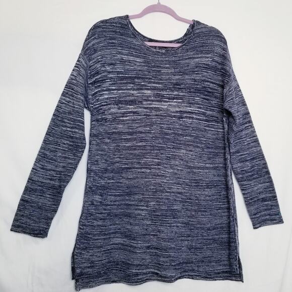 Ellen Tracy Casual Sweater Cotton Blend Pullover Long Sleeve Round Neck Size L - Picture 1 of 8